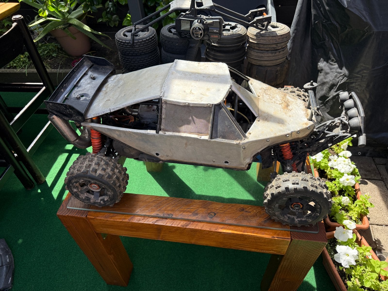HPI Baja 5B SS omgebouwd naar 5T met 32.5cc motor, Ophalen, Benzine, Gebruikt, Auto offroad