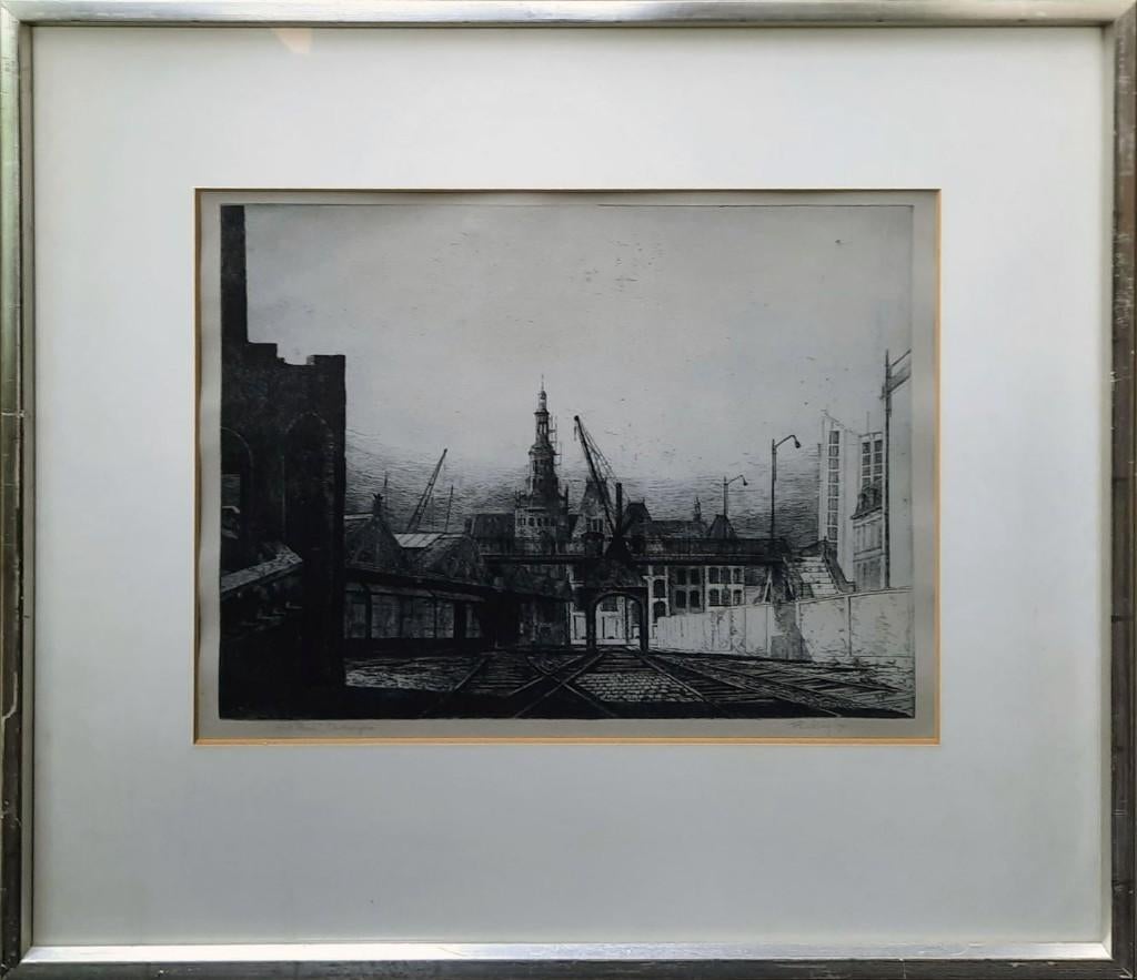 Het Steen Antwerpen - Kunstenaar: Peter Teeling, Ophalen, Ingelijst, 56 cm, 65 cm