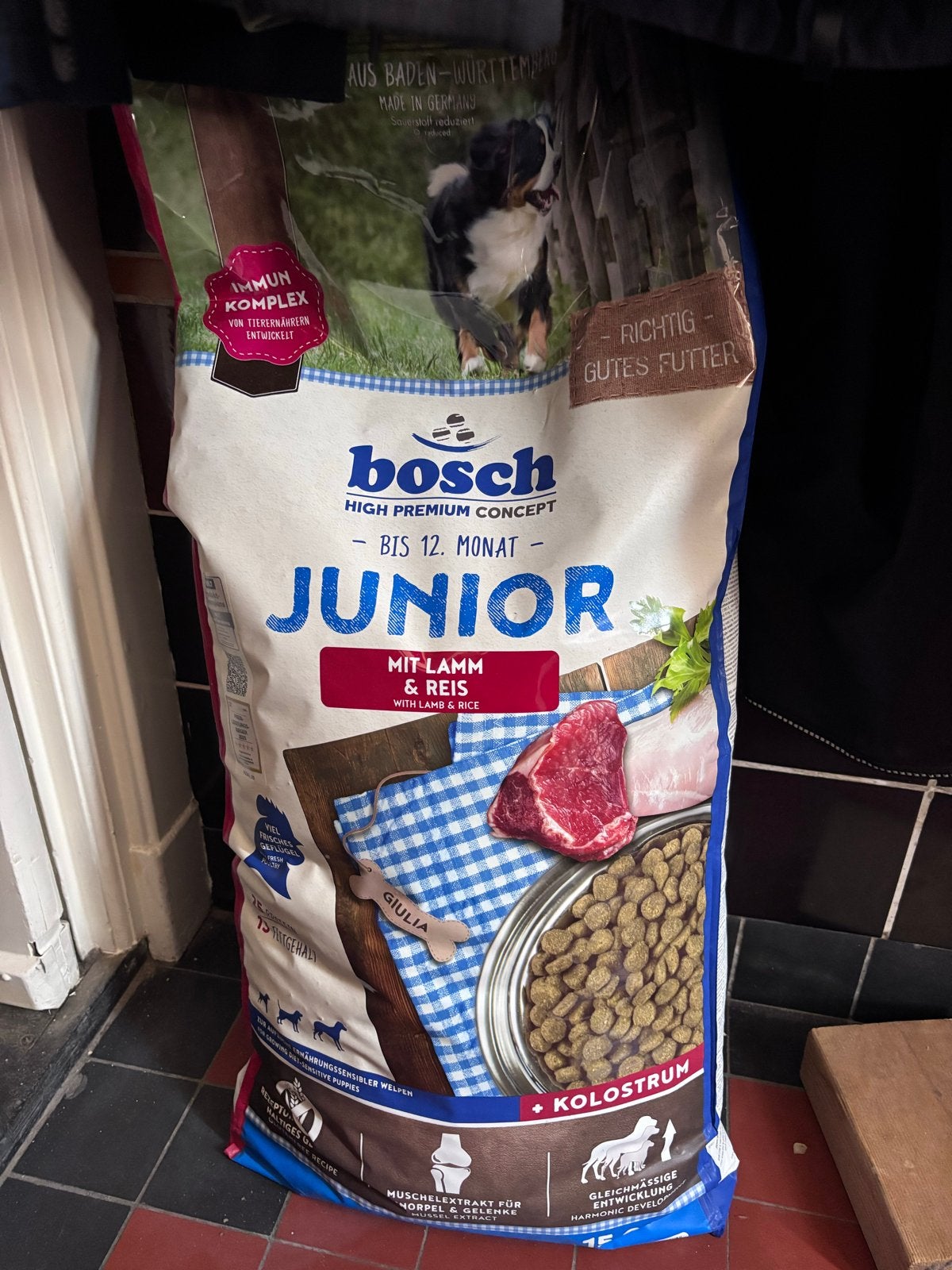 Bosch Junior hondenvoer lam & rijst 15 kg – ophalen Tilburg, Dieren en Toebehoren, Ophalen, Hond