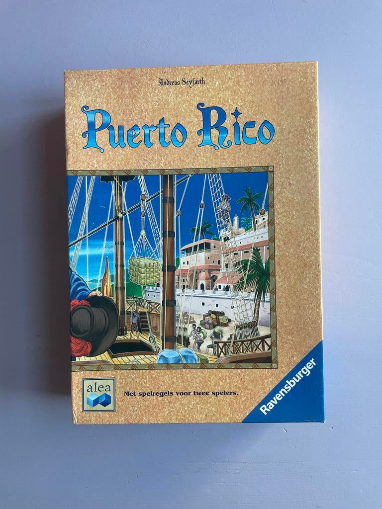 Puerto Rico, Hobby en Vrije tijd, Gezelschapsspellen | Bordspellen, Zo goed als nieuw, Een of twee spelers, Drie of vier spelers