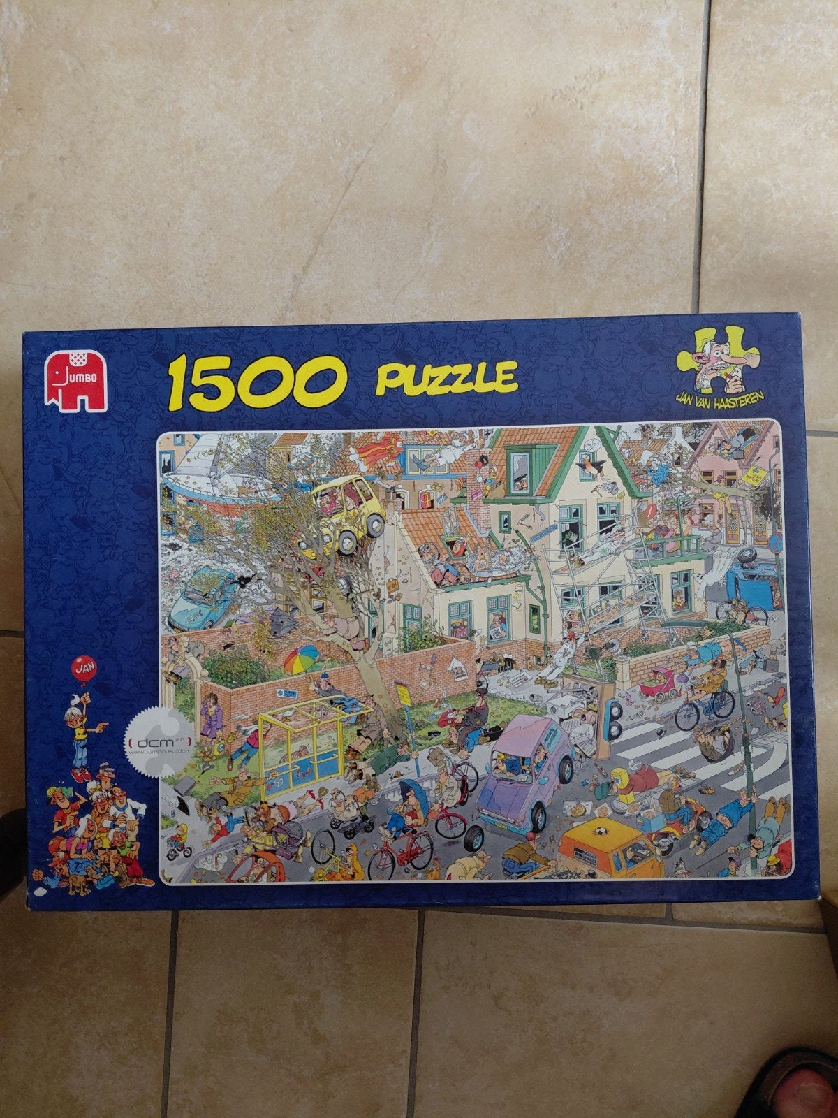 Jan van Haasteren 1500 stukjes - De Bouwplaats, Hobby en Vrije tijd, Denksport en Puzzels, Gebruikt, Legpuzzel, 500 t/m 1500 stukjes