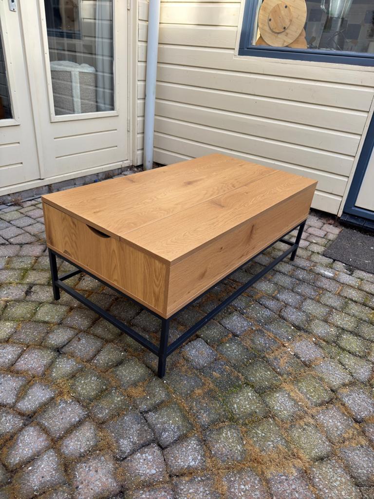 Warm eikenhouten tafel, Huis en Inrichting, Ophalen, Gebruikt, 100 tot 150 cm, 50 tot 100 cm