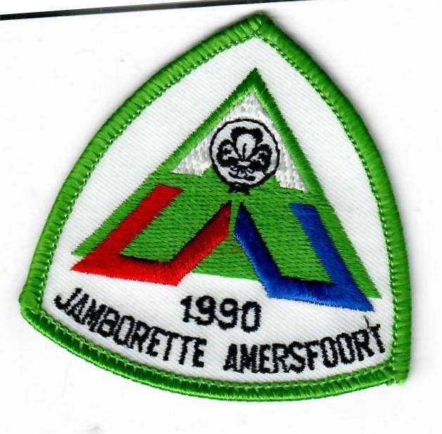 Jamborette Amsersfoort 1990, Verzamelen, Ophalen of Verzenden, Nieuw, Embleem, Speld of Insigne