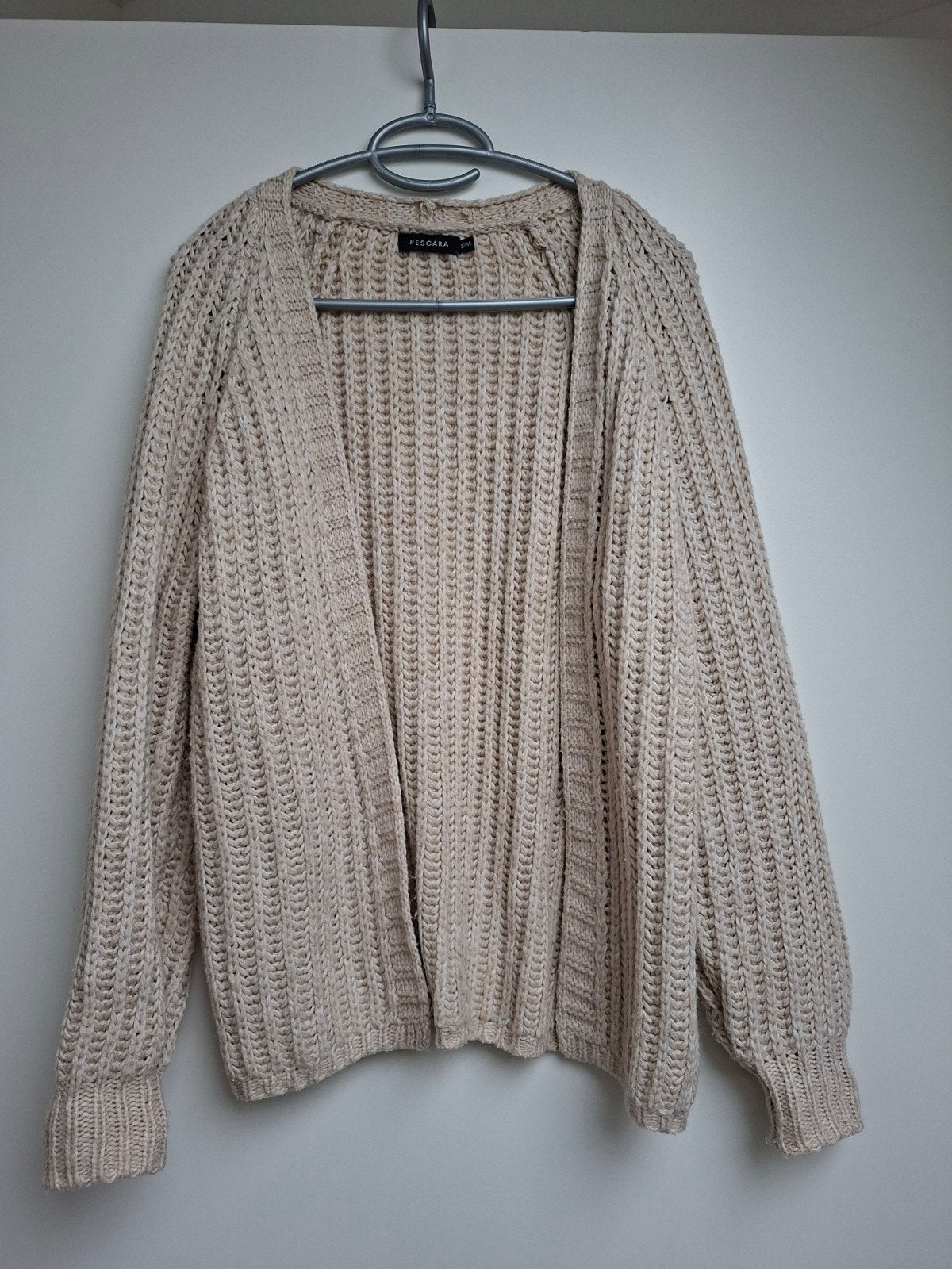 Beige grof gebreid vest Pescara Terstal - maat S/M, Kleding | Dames, Beige, Pescara, Ophalen of Verzenden, Maat 36 (S)