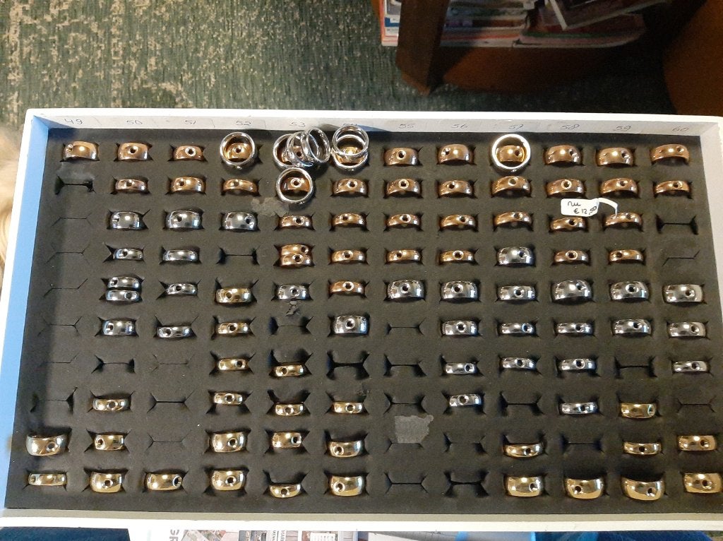 Melano ringen, IJzer of Staal, Nieuw, Ophalen of Verzenden, 17 tot 18