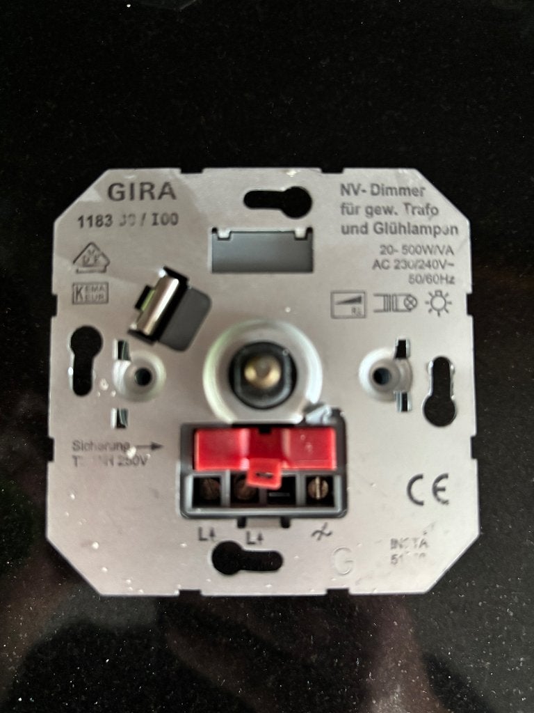 Gira 118300 dimmer, Ophalen, Gebruikt, Schakelaar
