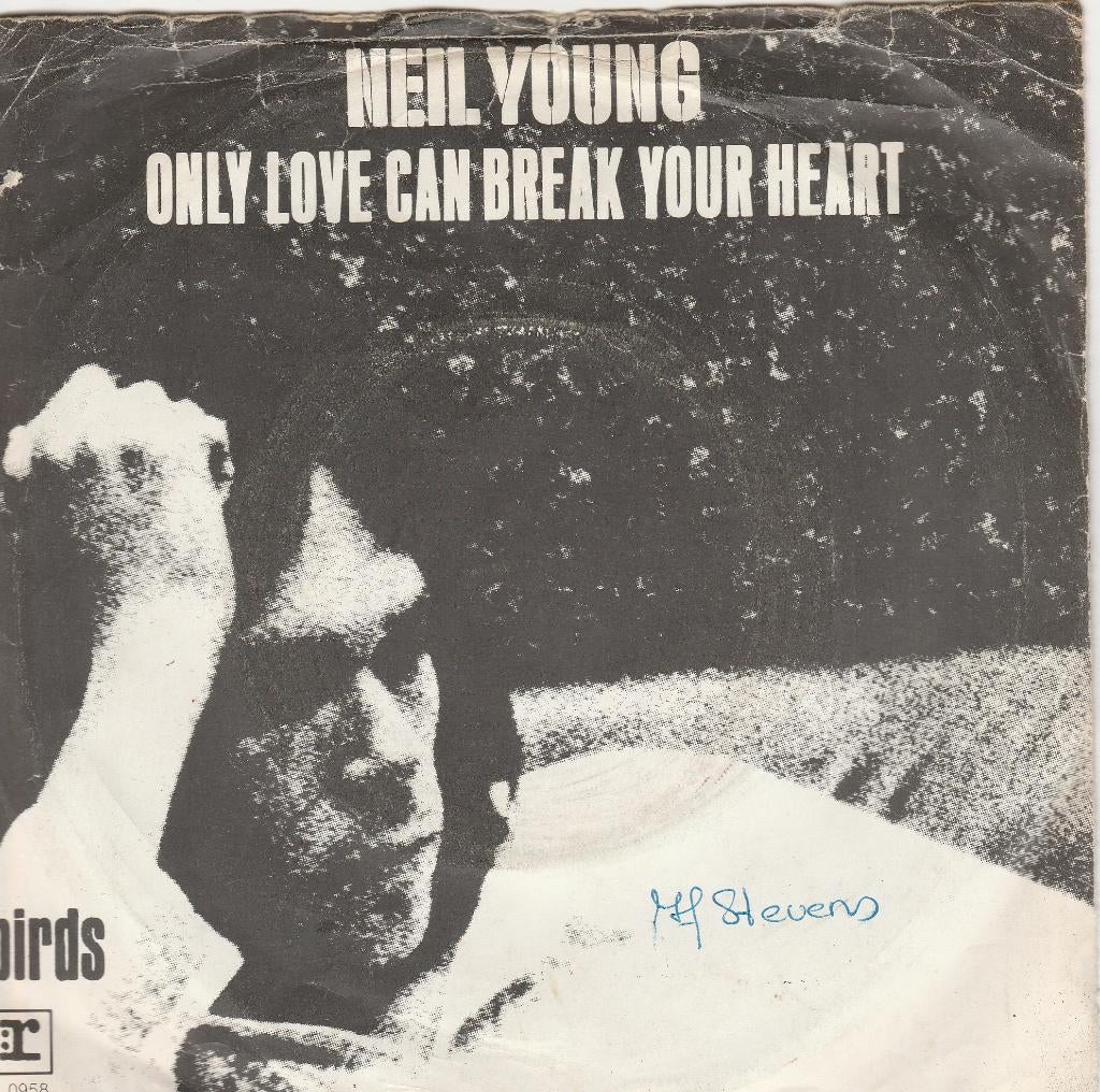 Neil Young - Only Love Can Break Your Heart uit HARVEST LP, Ophalen, Gebruikt, Pop