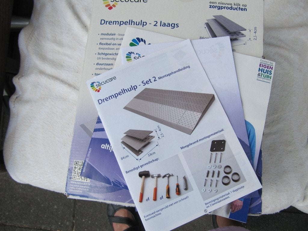 SECUCARE - 2 LAAGS drempelhulp, Diversen, Verpleegmiddelen, Ophalen of Verzenden, Nieuw