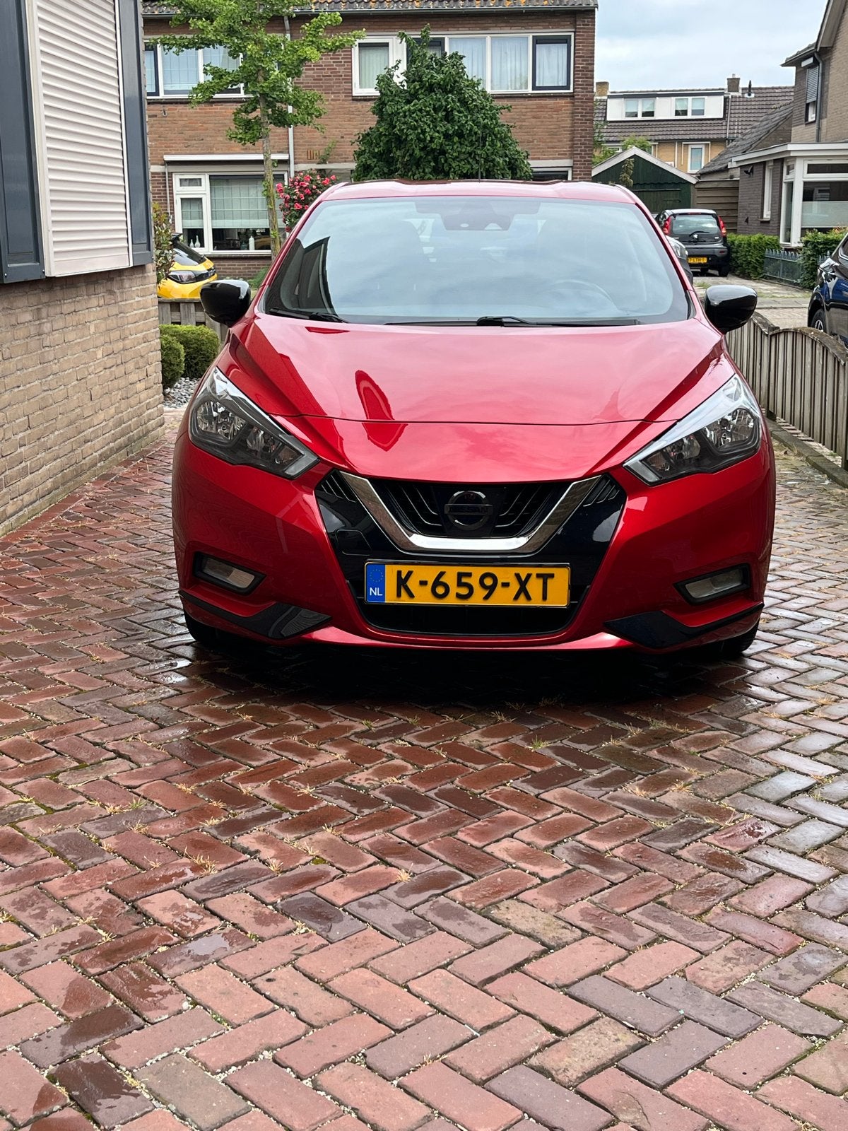 Nissan Micra 1.0 Ig-t 92pk 2021 Rood, dealer onderhouden, Voorwielaandrijving, 40 €/maand, Euro 6, 4 cilinders
