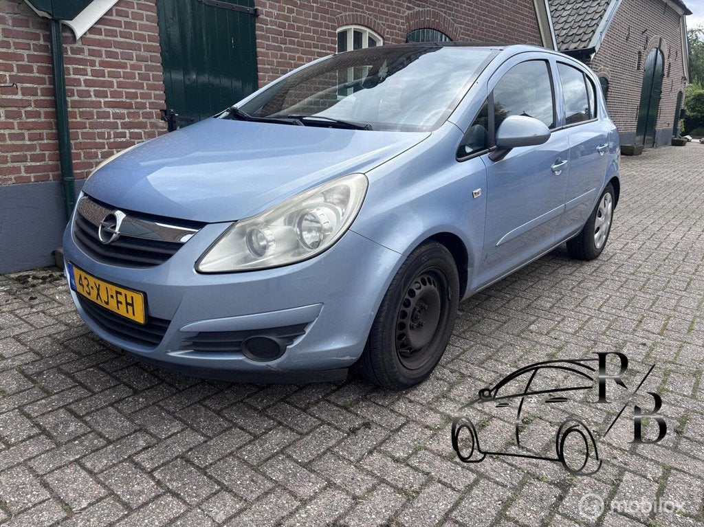 Opel Corsa 1.2-16V Business INRUILKOOPJE AIRCO Carplay, Voorwielaandrijving, Gebruikt, 4 cilinders, Blauw