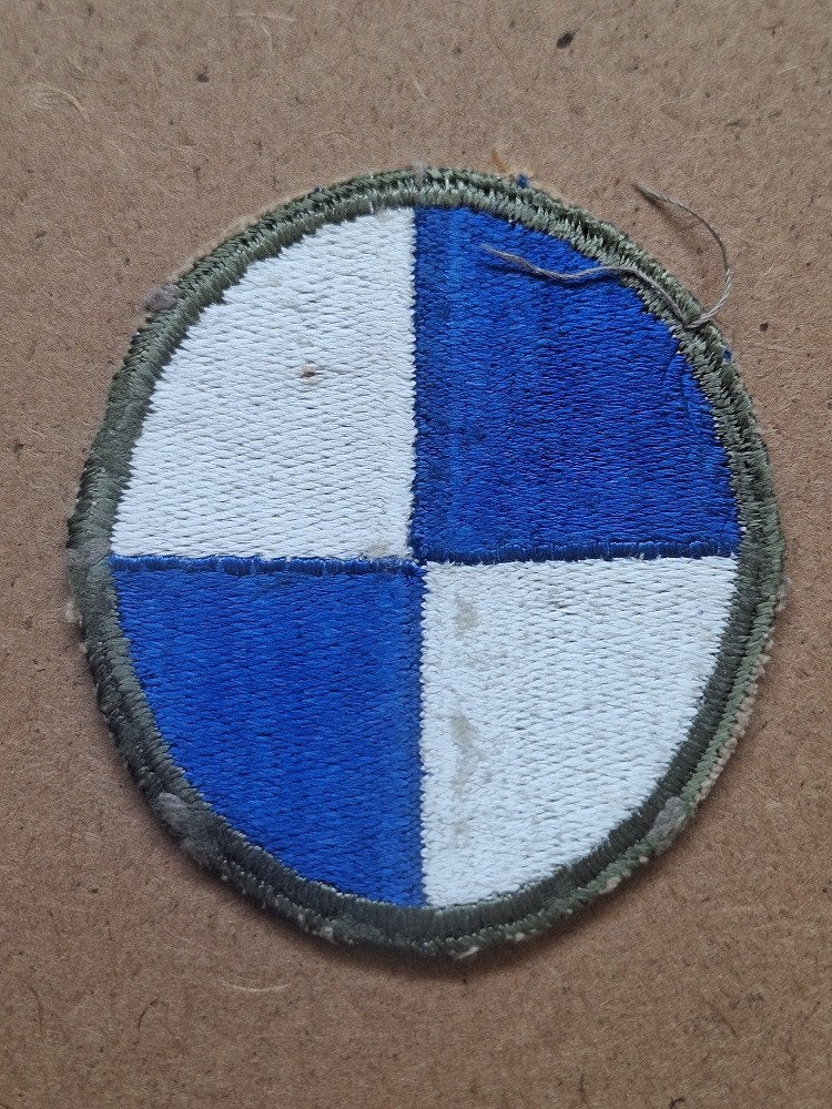 WWII US 4th Corps patch, Verzenden, Amerika, Embleem of Badge