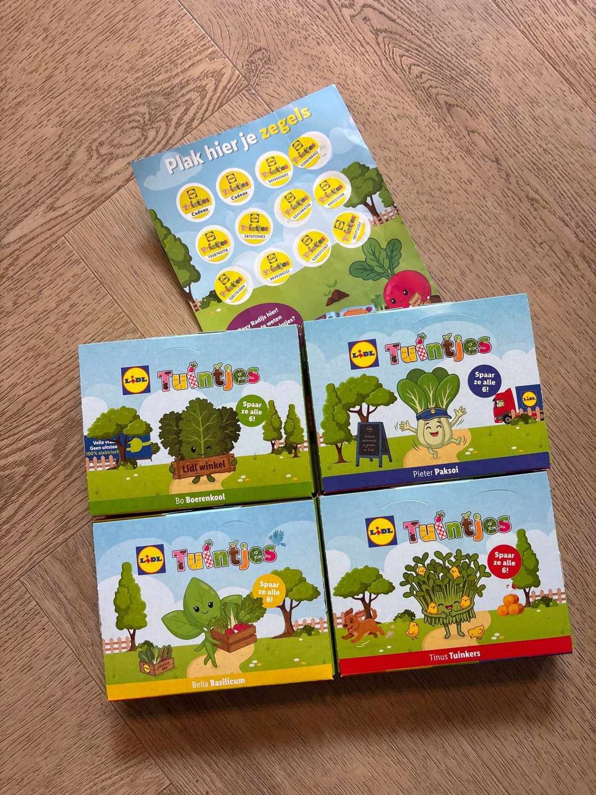 Lidl Tuintjes spaaractie - 4 complete sets + spaarkaart, Lidl, Verzenden