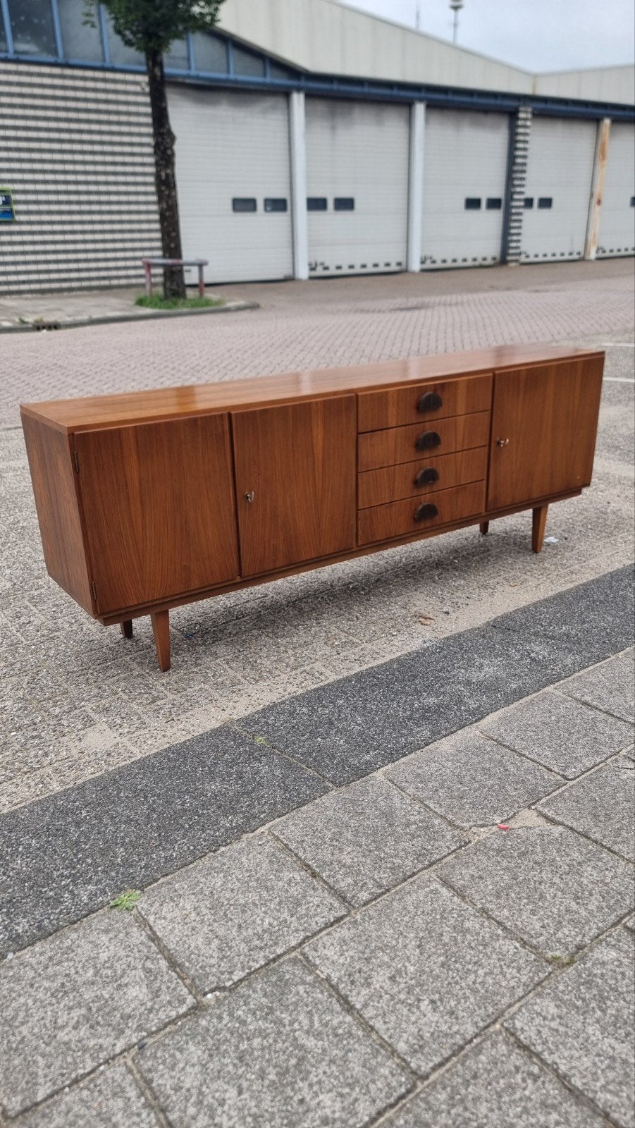 Vintage teak sideboard dressoir jaren 60 mid century, Ophalen of Verzenden