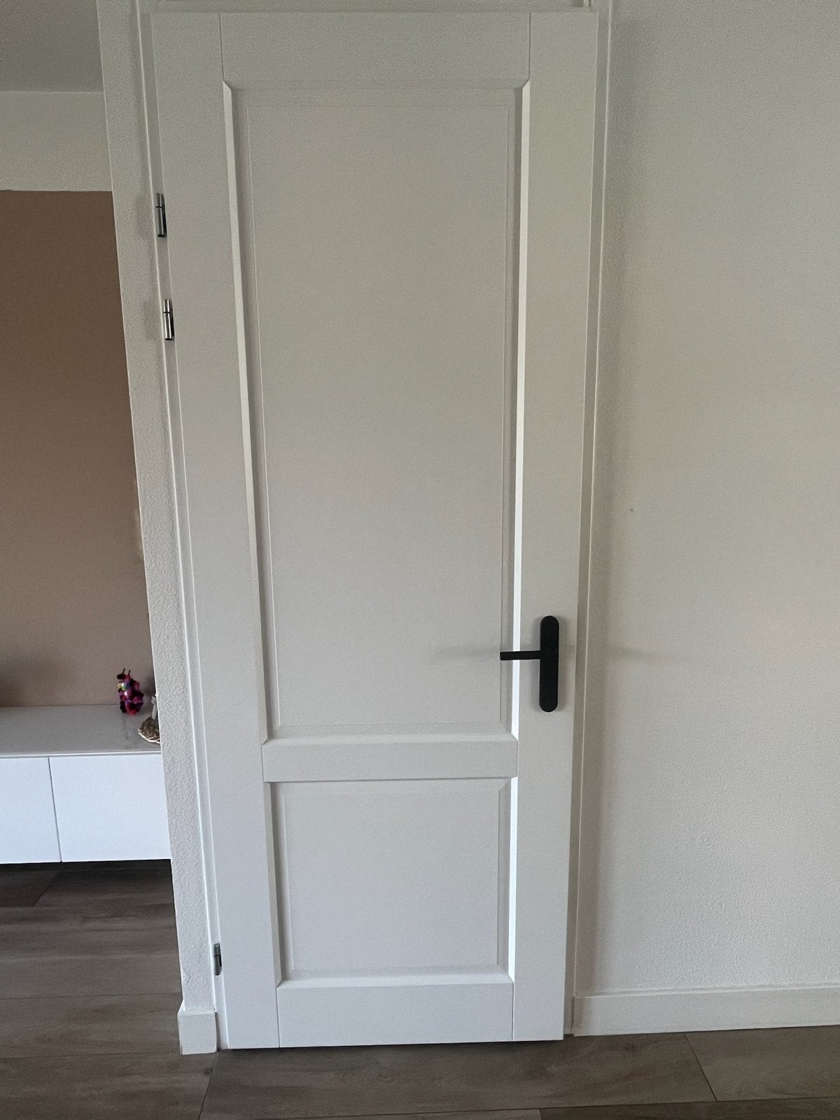 Set van 2 binnendeuren (dicht en met glas) inclusief beslag, Doe-het-zelf en Verbouw, Ophalen, Gebruikt, 80 tot 100 cm, 215 cm of meer