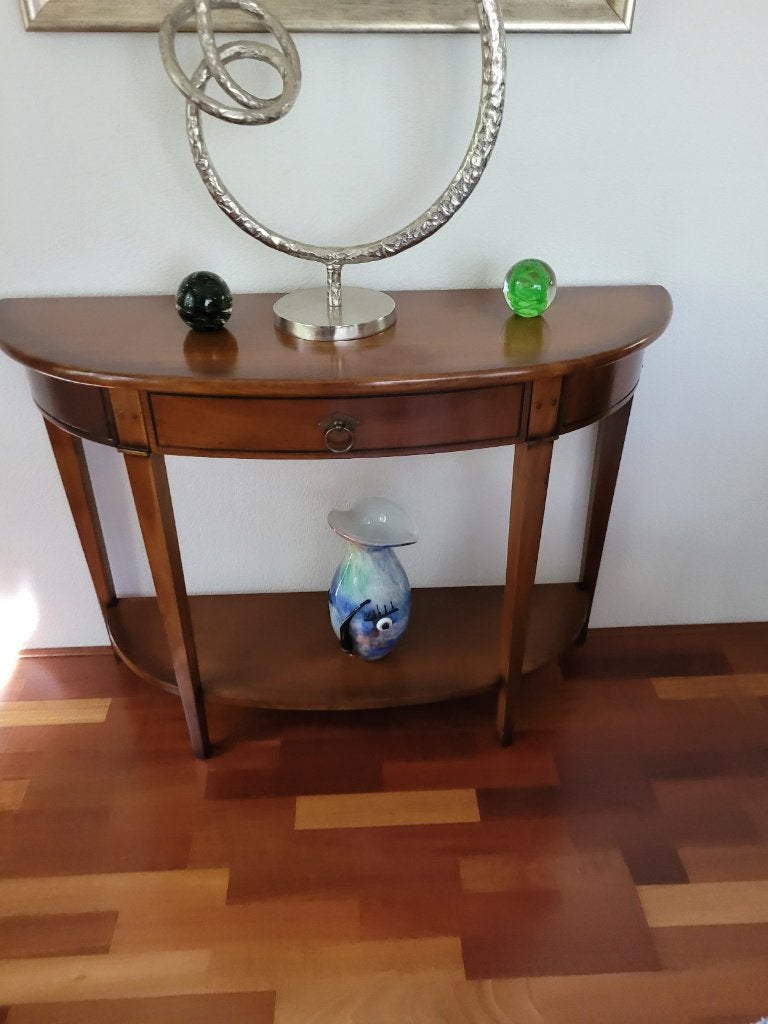 Mahonie Side tafel afm 105 x 35 x 75 cm, Ophalen, 25 tot 50 cm, Rechthoekig, 100 tot 150 cm