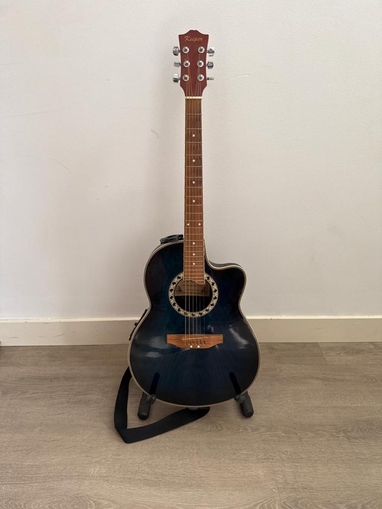 Keiper semi akoestisch-elektrische gitaar Ovation model, Ophalen, Gebruikt, Overige typen