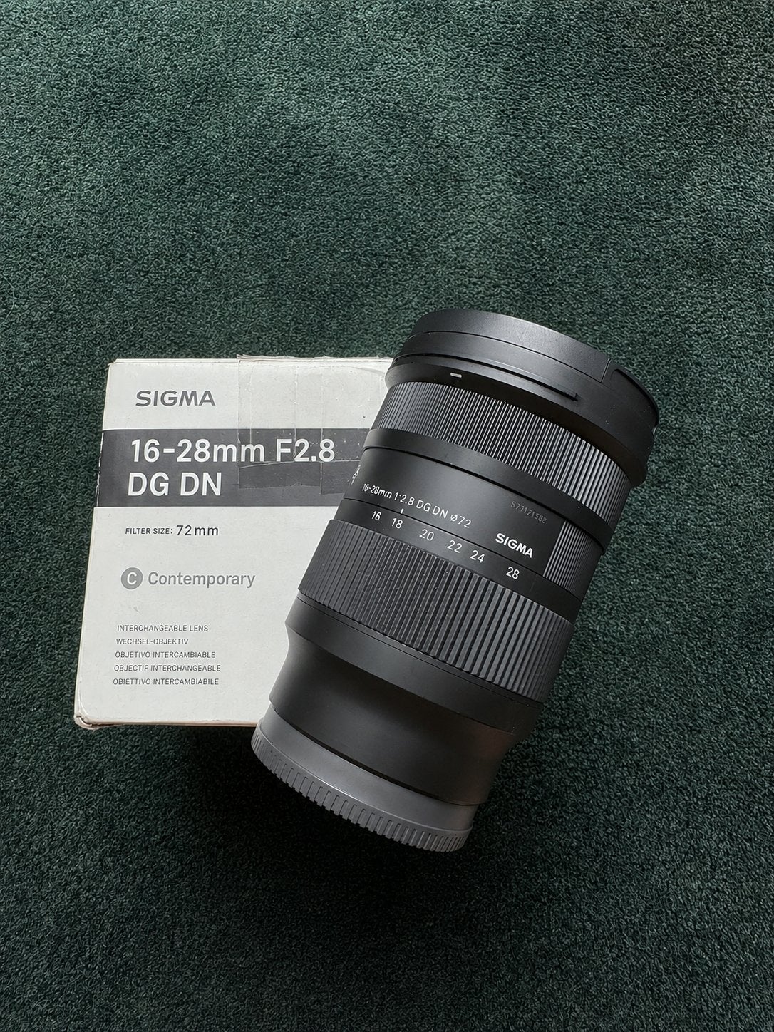 Sony FE Sigma 16-28mm F2.8 DG DN Lens NIEUWSTAAT, Sony E-mount, Sigma, Autofocus, Nieuw