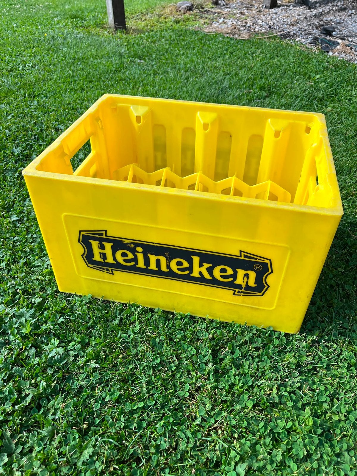 Heineken bierkrat - Geel, Ophalen, Gebruikt, Verpakking