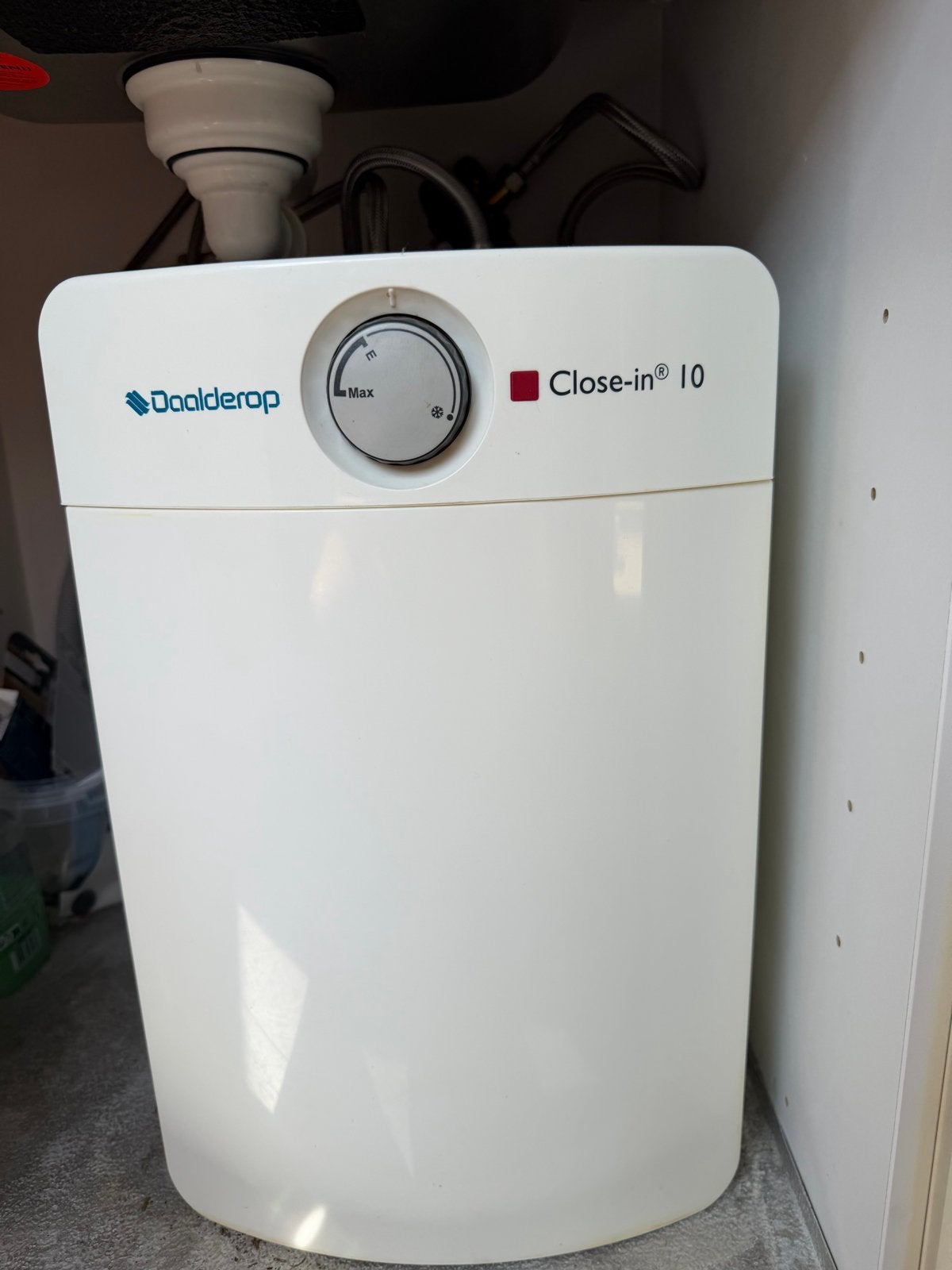 Daalderop Close-in 10 liter boiler, Ophalen, Gebruikt, Boiler, Minder dan 20 liter