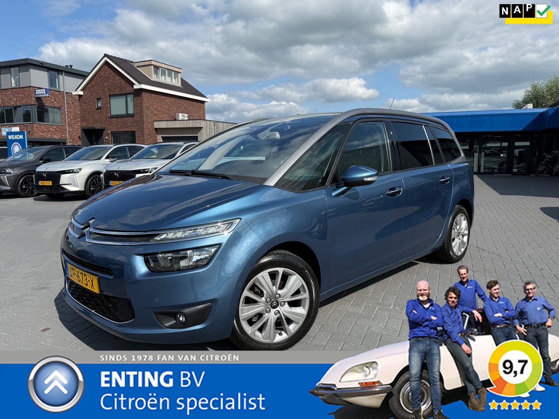 Citroen Grand C4 Picasso 1.2 PT 130 BUSINESS ECC NAVI TREKHA, Auto's, Voorwielaandrijving, Gebruikt, Euro 6, 1199 cc