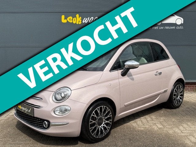 Fiat 500 1.0 Hybrid Star *carplay *navi *climate *cruise *16, Voorwielaandrijving, Gebruikt, Zwart, Overige kleuren