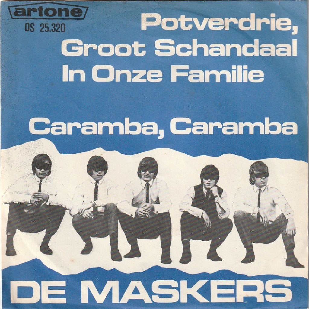 Maskers - Potverdorie groot schandaal in onze fam - Nr  231, Cd's en Dvd's, Vinyl Singles, Ophalen, Gebruikt, 7 inch, Nederlandstalig