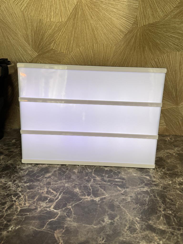 Mooie lightbox inclusief letters, Ophalen of Verzenden, Zo goed als nieuw