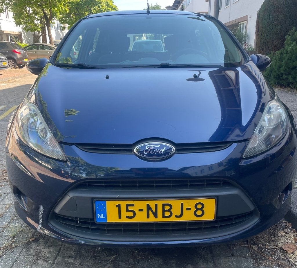 Ford Fiësta 1.25 44KW 5DR 2010 Blauw, Auto's, Voorwielaandrijving, Stof, 40 €/maand, 1242 cc