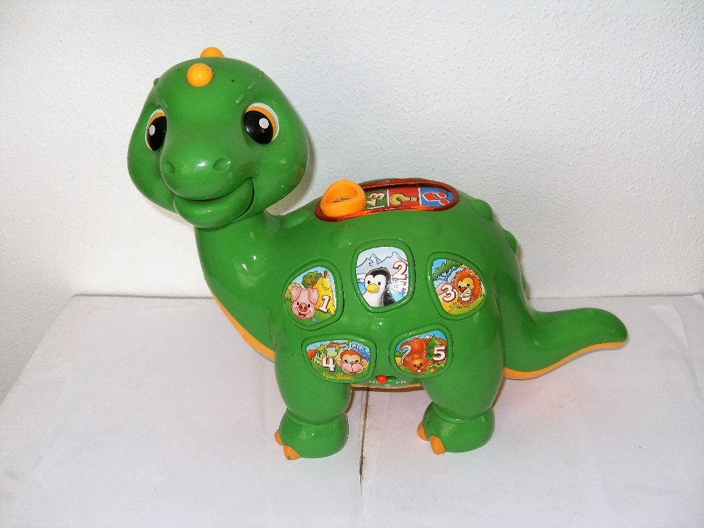 Interactieve dino / dinosaurus Clementoni / leerzaam, Ophalen of Verzenden, Zo goed als nieuw, Taal en Lezen, Met licht