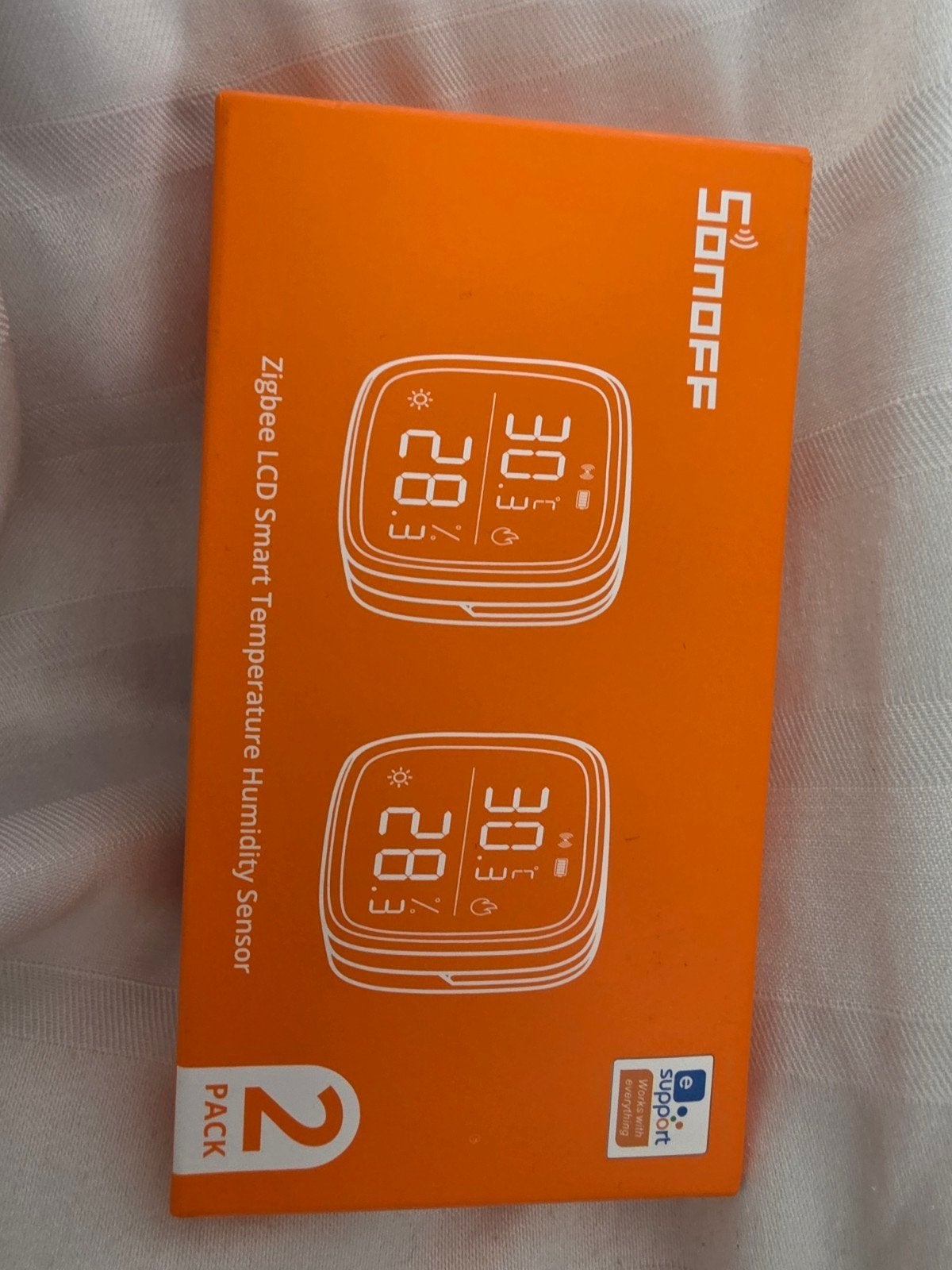 Sonoff Zigbee LCD Slimme Temperatuur & Vochtigheidssensor, Ophalen