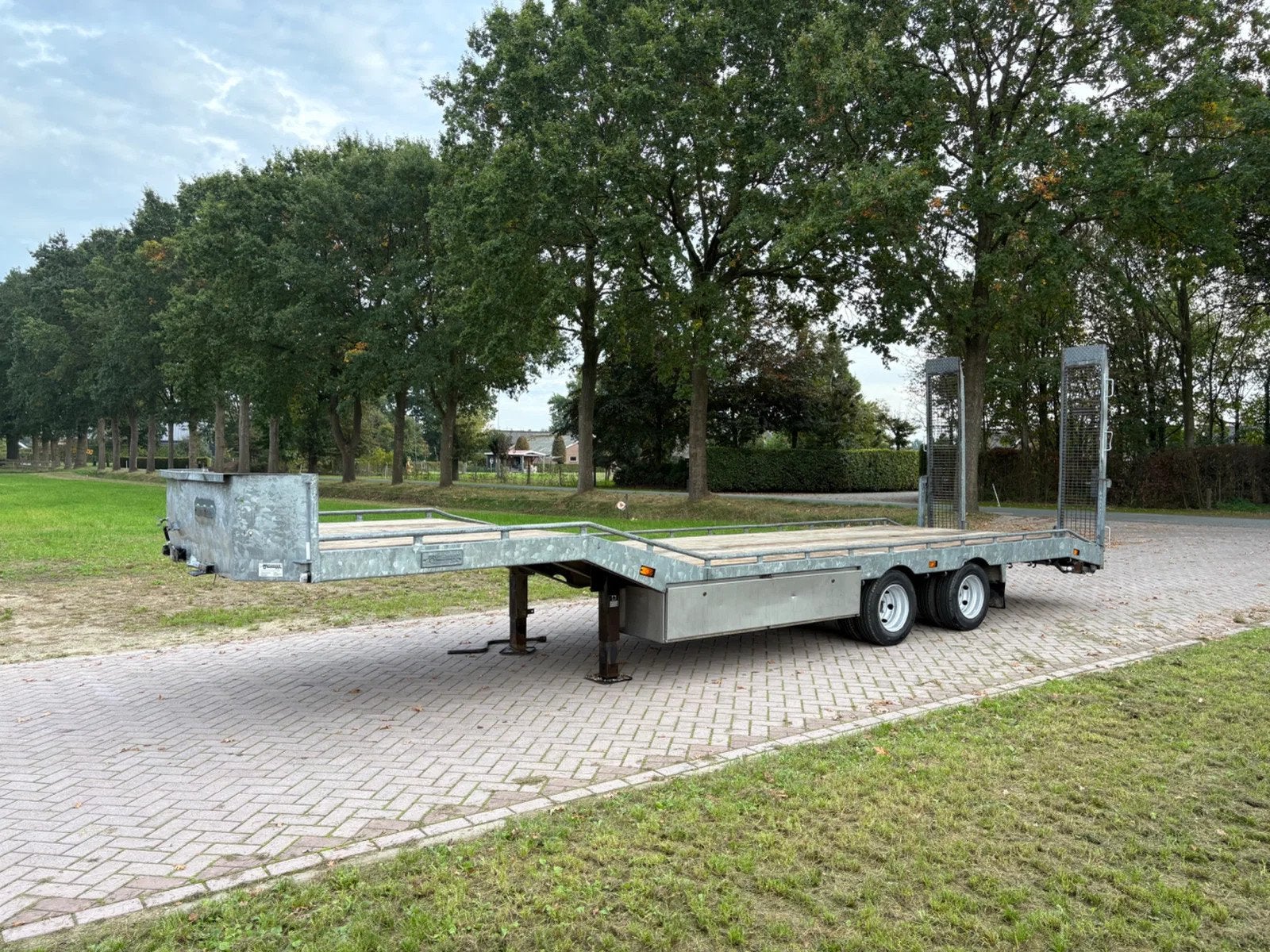 VELDHUIZEN SDO Be oplegger 8 TON semi dieplader (bj 2010), Auto's, Overige brandstoffen, Bedrijf, Aanhangers en Opleggers, Te koop