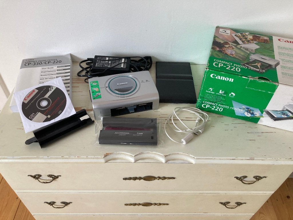 Canon CP-220 mini fotoprinter PictBridge Thermo-printer, Computers en Software, Fotoprinter, Kleur printen, PictBridge, Ophalen of Verzenden