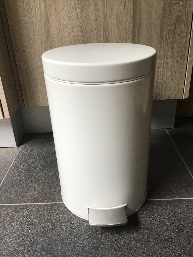 Brabantia prullenbak, Ophalen, Met pedaal, Zo goed als nieuw, Rvs
