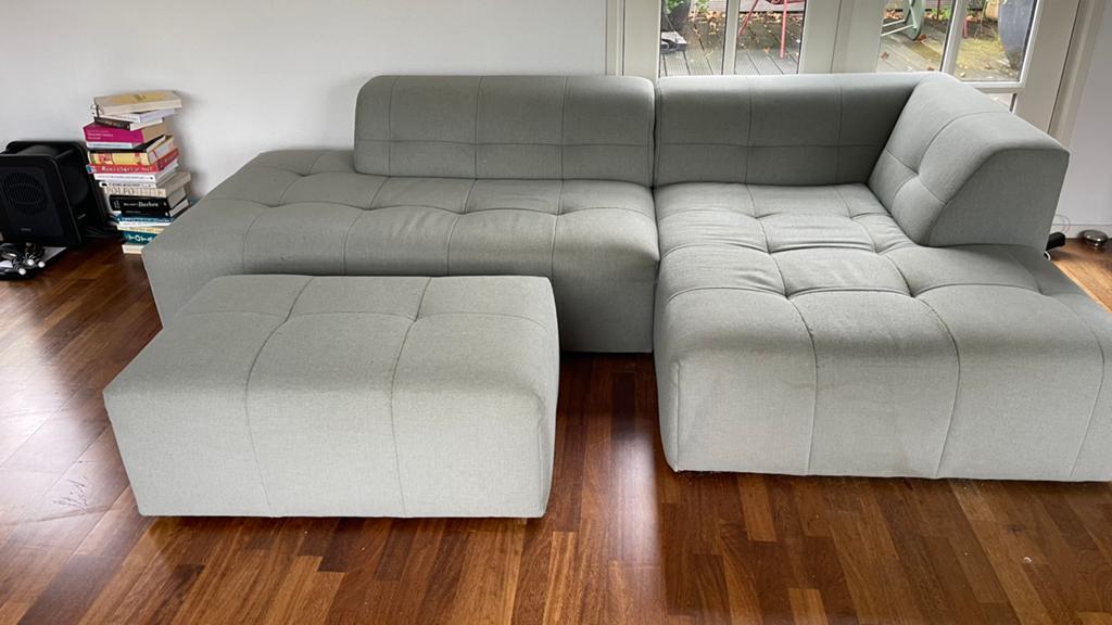Bodilson Shark elementenbank met longchair en hocker, Huis en Inrichting, Ophalen, Gebruikt