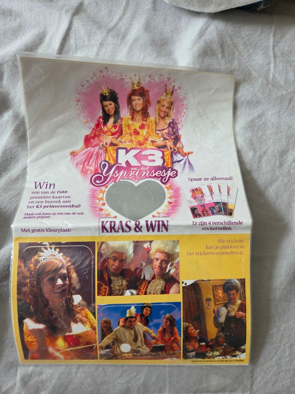 K3 3 sticker vellen ijsprinsesje, Ophalen of Verzenden, Nieuw, Film, Tv of Omroep
