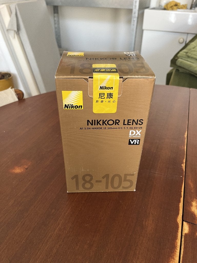 Nikon Lens | AF‑S DX NIKKOR 18‑105mm f/3.5‑5.6G ED VR, Audio, Tv en Foto, Fotografie | Lenzen en Objectieven, Ophalen, Nieuw, Standaardlens