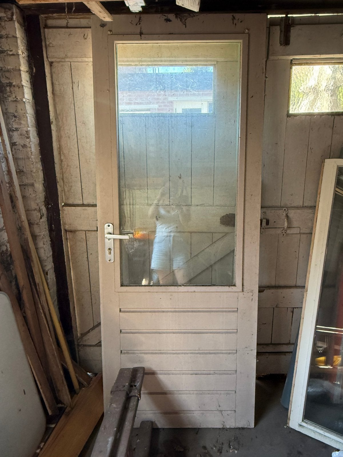 Deur. 78x200., Doe-het-zelf en Verbouw, Deuren en Horren, Ophalen, Minder dan 80 cm, 200 tot 215 cm, Glas