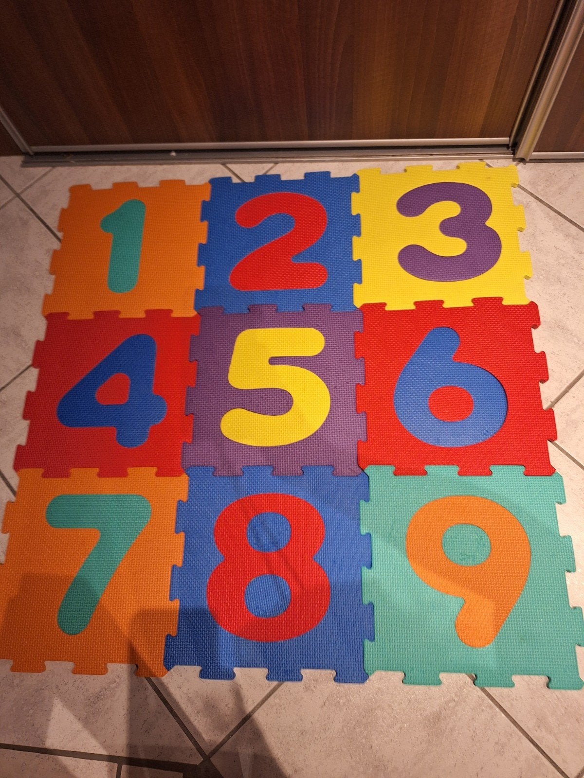 Foammat met cijfers en letters, Ophalen, Gebruikt, Speelkleed
