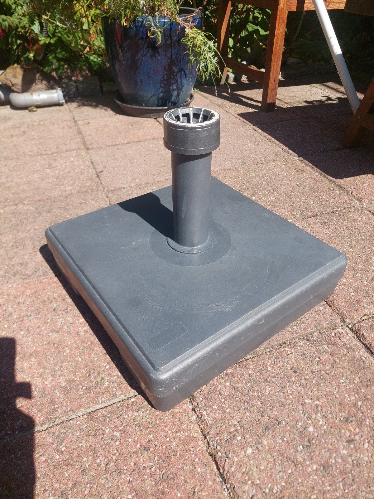 Zware Parasolvoet. 34 kilo, Ophalen, Minder dan 1 meter, Parasolvoet