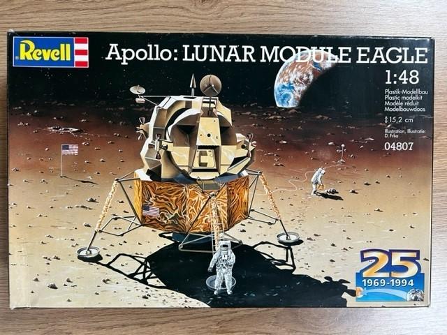 1:48 1/48 Revell Apollo: Lunar Module Eagle, Ophalen of Verzenden, Zo goed als nieuw, Groter dan 1:72, Revell