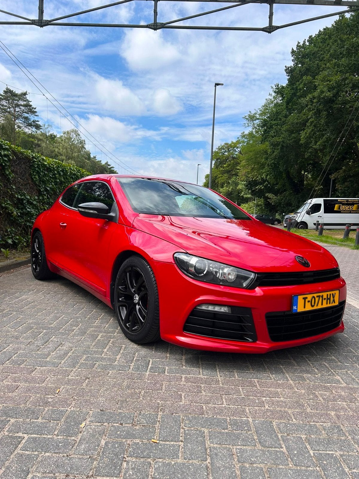 Volkswagen Scirocco 2.0 TSI DSG 2009 Rood, Auto's, Volkswagen, Zwart, 4 cilinders, 1984 cc, 4 stoelen