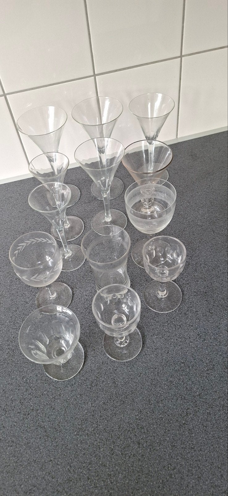 Diverse glazen set - cocktail, dessert en meer, Ophalen