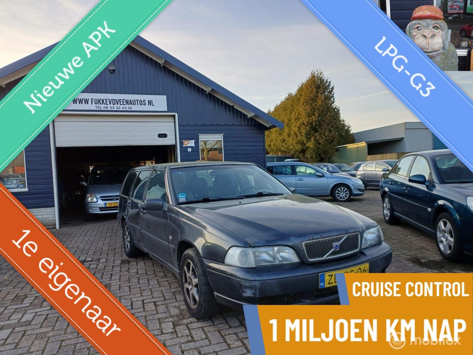 Volvo V70 2.5 Comfort-Line LPG Garantie, alle inruil mogelij, Auto's, 1600 kg, 500 kg, Te koop, 5 cilinders