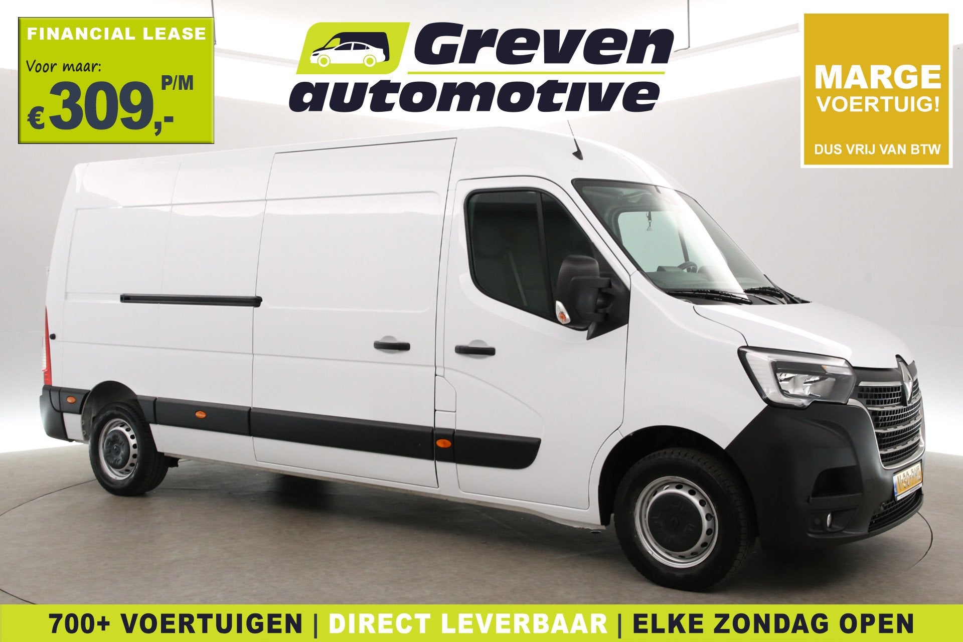 Renault Master T35 2.3 dCi L3H2 | Marge | Airco | Cruise | S, Voorwielaandrijving, Gebruikt, Euro 6, 4 cilinders