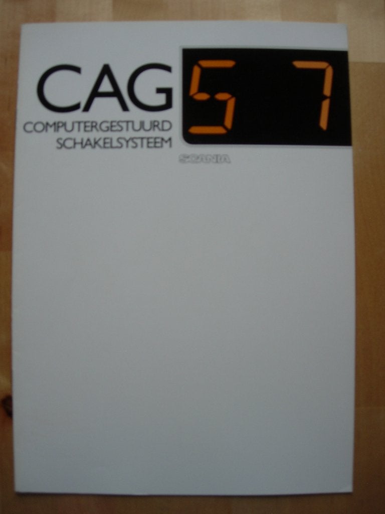 Scania CAG Brochure 1992 Computergestuurd schakelsysteem, Verzenden, Zo goed als nieuw, Overige merken, Scania