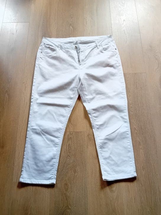 Witte So Soire broek maat 44, zo goed als nieuw, Kleding | Dames, So Soire, Wit, Maat 42/44 (L), Ophalen of Verzenden
