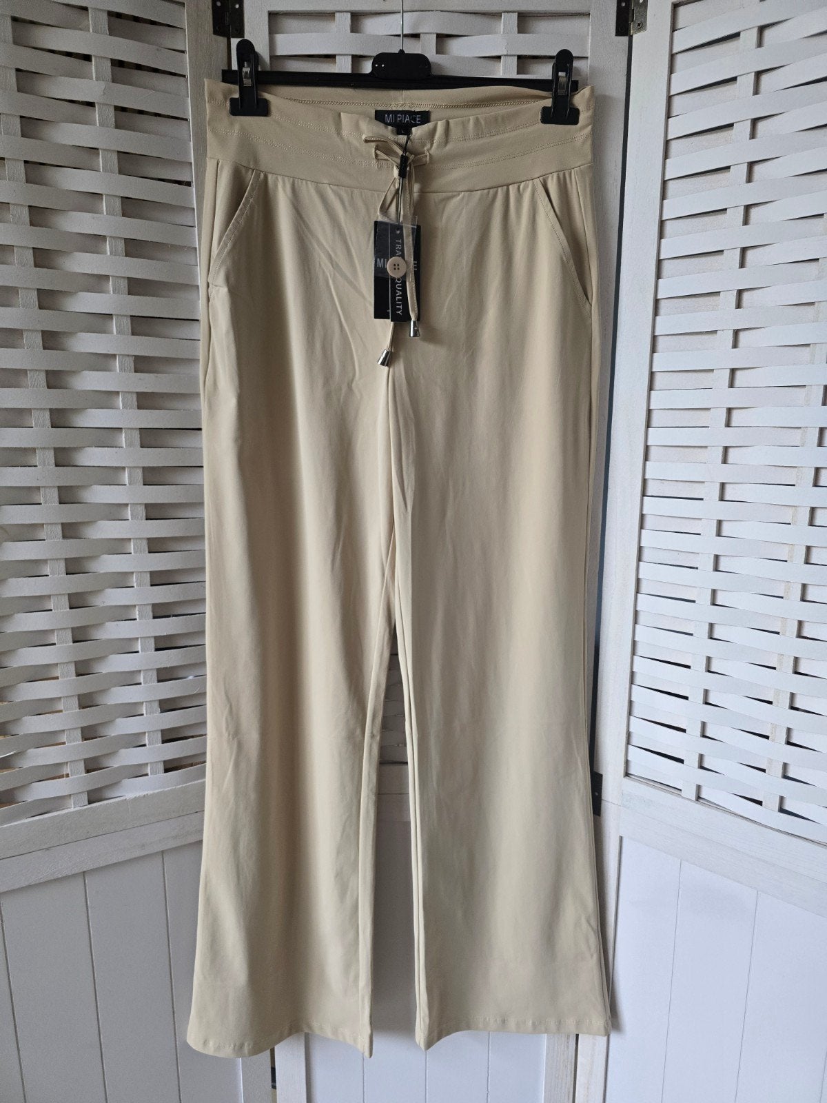 Nieuw mi piace travel L zand wide leg, Ophalen of Verzenden, Nieuw, Beige, Lang