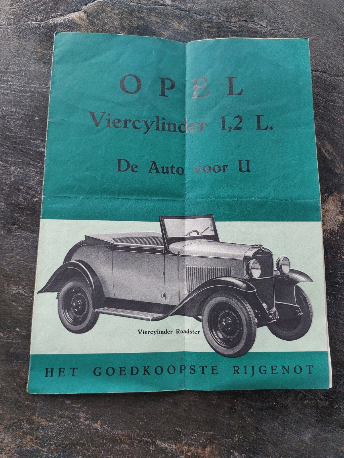 Zeldzame Opel 1.2 L folder uit de jaren '30, Boeken, Ophalen of Verzenden, Gelezen, Opel, General Motors Continental S.A. - Antwerpen