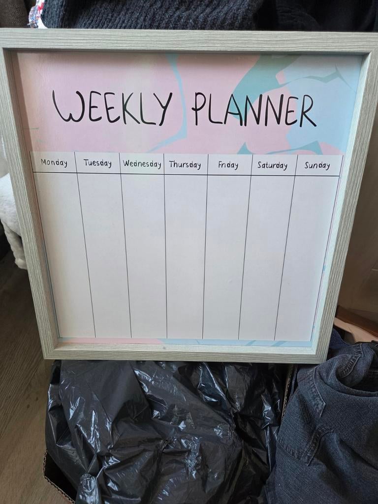 Weekplanner, Ophalen of Verzenden, Zo goed als nieuw, Magneetbord