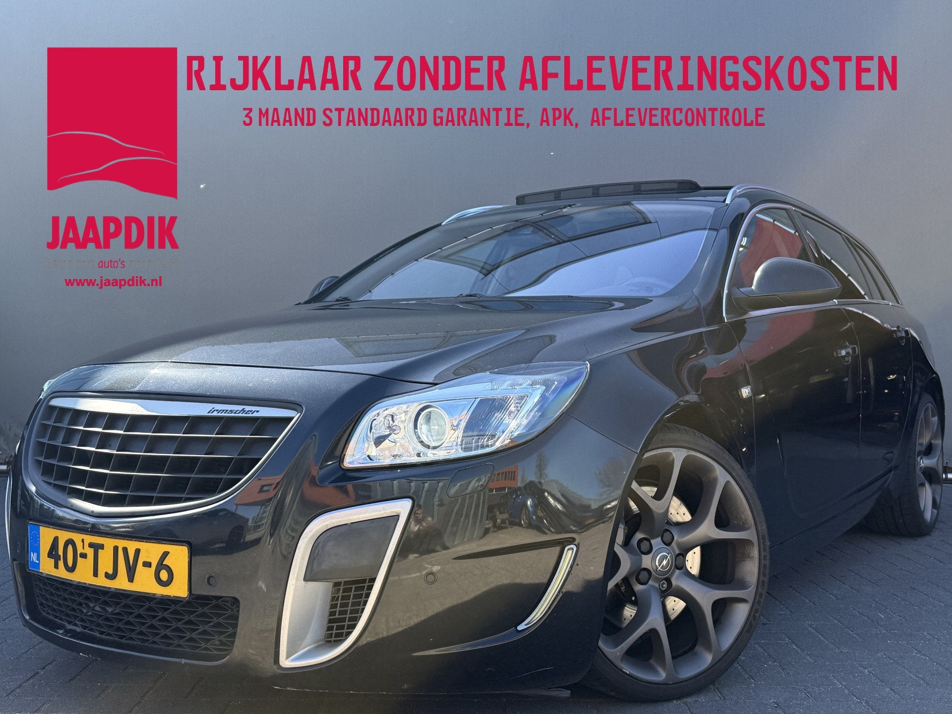 Opel Insignia Sports Tourer BWJ 2011 2.8 T 325 PK OPC 4x4 AU, Automaat, Euro 5, Gebruikt, Zwart